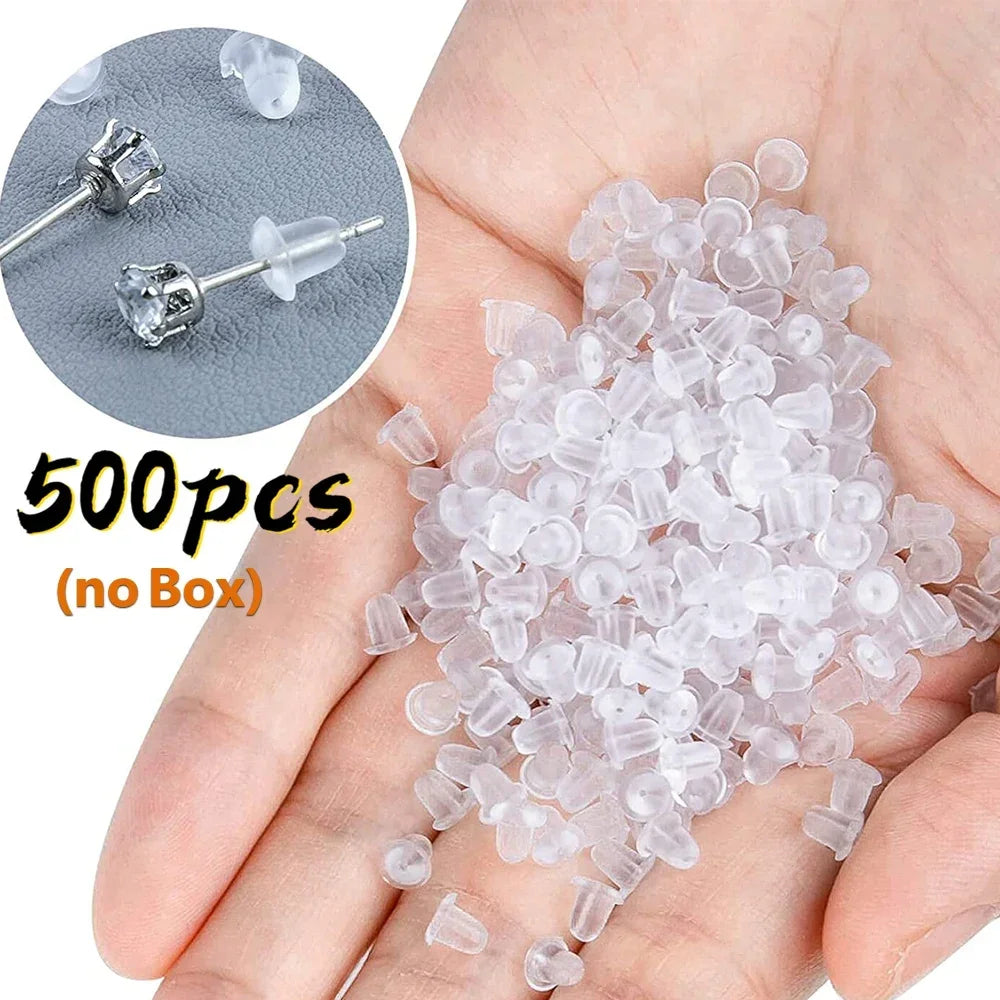 100/500pcs DIY Earring Findings Earrings Clasps Hooks Stainless Steel Hypoallergenic Earring Making Accessories Hook Earwire