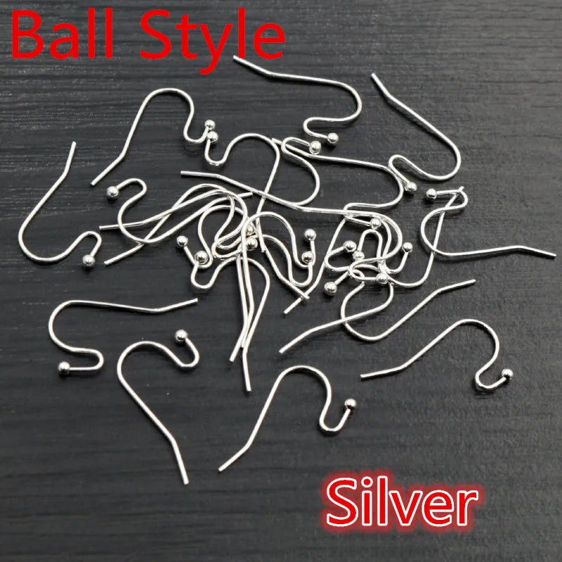 100pcs/lot 20x17mm DIY Earring Findings Earrings Clasps Hooks Fittings DIY Jewelry Making Accessories Iron Hook Earwire Jewelry
