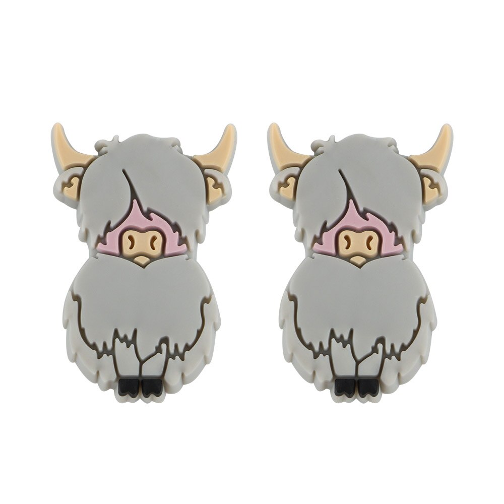 20Pcs Yak Silicone Animal Beads Food Grade Roden Beads For Jewelry Making DIY Pacifier Pendants Accessories Baby Toys