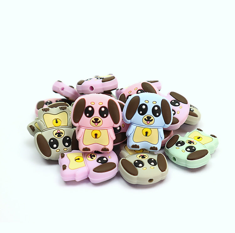 Hot selling animal loose beads silica gel animal beads