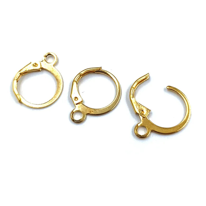 13*16mm 20Pcs Lobster Clasp Hooks DIY For Earrings Jewelry Findings Ear Jewelry Accessories