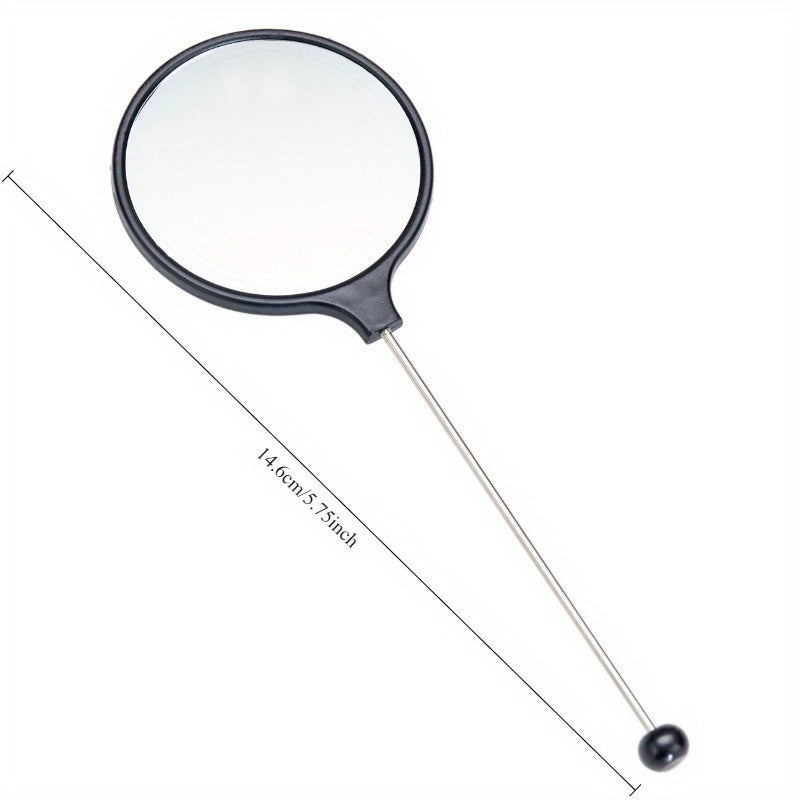 8pcs 16pcs Mother'S Day Handheld Round DIY Beadable Small Mirror Portable HD Mirror Handheld Mirror Female Specific Handle Makeup Mirror