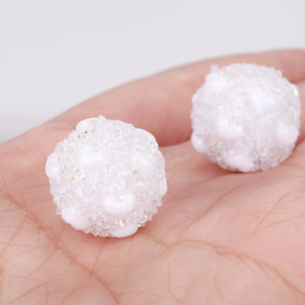 18mm 20pcs Charm Candy Love Heart Polymer Clay Acrylic Beads For Jewelry Making DIY Necklace Bracelets Earring Accessories VD