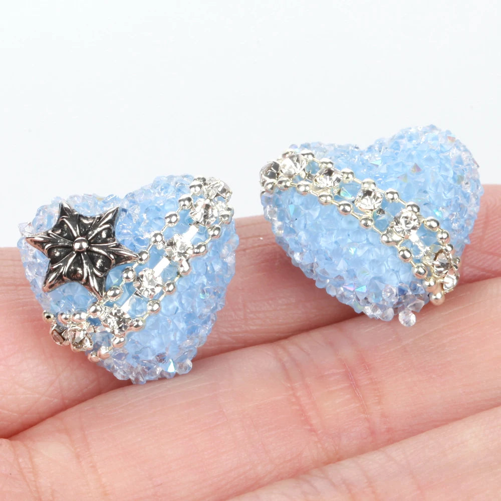 20X17mm 50pcs Star Love Heart Acrylic Beads For Jewelry Making DIY Necklace Bracelets Earring Accessories Valentine's Day