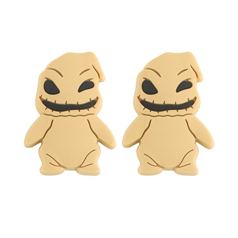 20Pcs New Halloween Ghost Skeleton Series Silicone Beads For Jewelry Making DIY Halloween Gifts Necklace Keychain Accessories