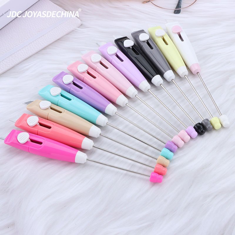 10pcs/20pcs DIY bead express knife, portable unboxing and unpacking, paper cutting knife, unboxing knife, office and home express knife