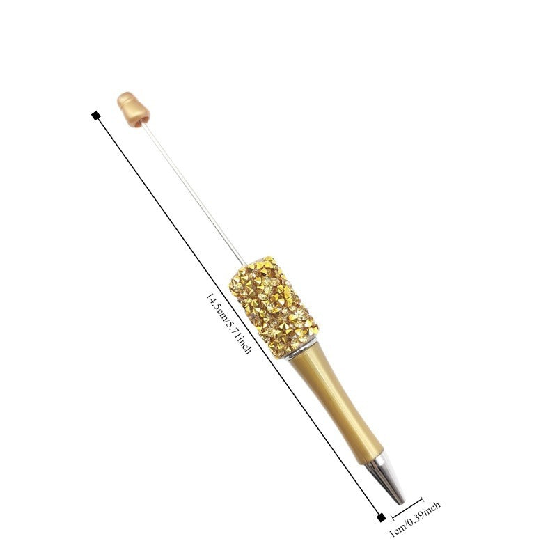 8pcs Multi-Color Random Diamond Bead Pens, Bead Ballpoint Pens, High-Value and Dazzling Rhinestone Writing Pens