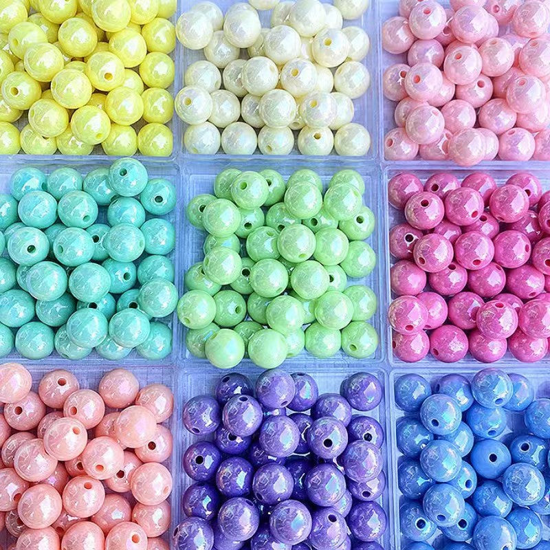 Diy beads for jewerly making Beadable Pens Bulk Bead Pens with Assorted Colors Beads Pen DIY Making Kit Multicolor Ballpoint Pen Black Ink for Women Kids Students Office School (Elegant Style)