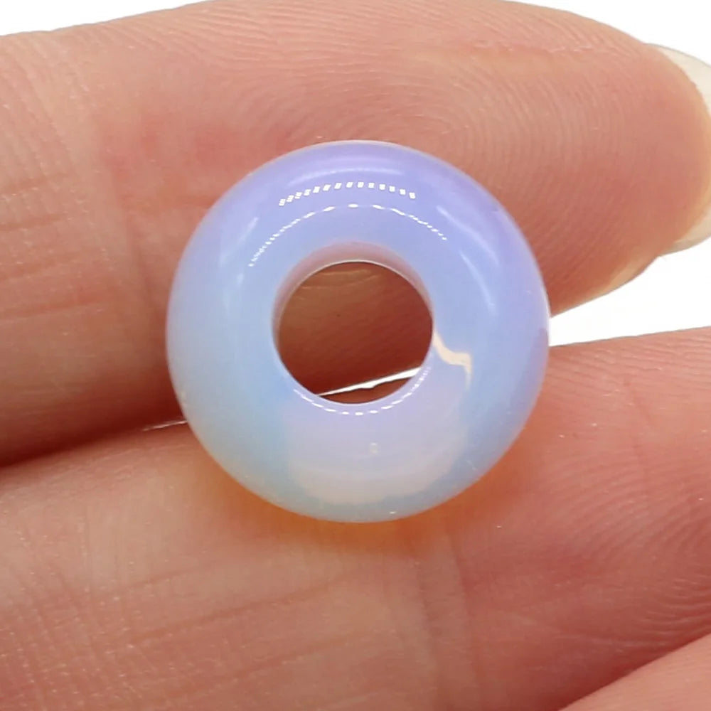 Beads Natural Agates Abacus Shape Big Hole Natural Semi-precious Stone Beads Size 7x14mm for Making Jewelry Necklace Hole 6mm