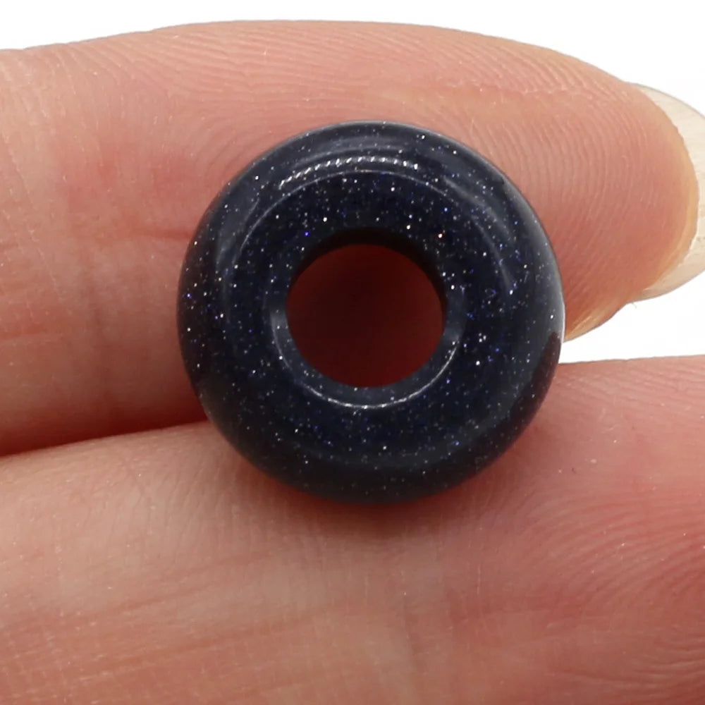 Beads Natural Agates Abacus Shape Big Hole Natural Semi-precious Stone Beads Size 7x14mm for Making Jewelry Necklace Hole 6mm
