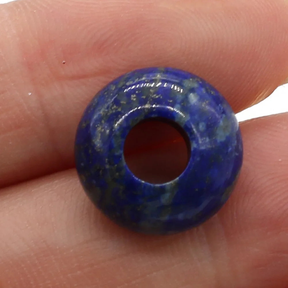 Beads Natural Agates Abacus Shape Big Hole Natural Semi-precious Stone Beads Size 7x14mm for Making Jewelry Necklace Hole 6mm