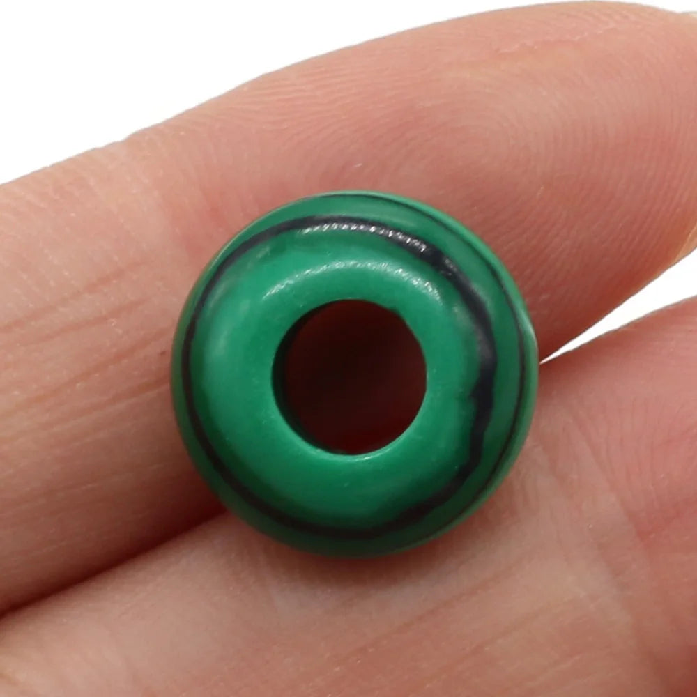 Beads Natural Agates Abacus Shape Big Hole Natural Semi-precious Stone Beads Size 7x14mm for Making Jewelry Necklace Hole 6mm