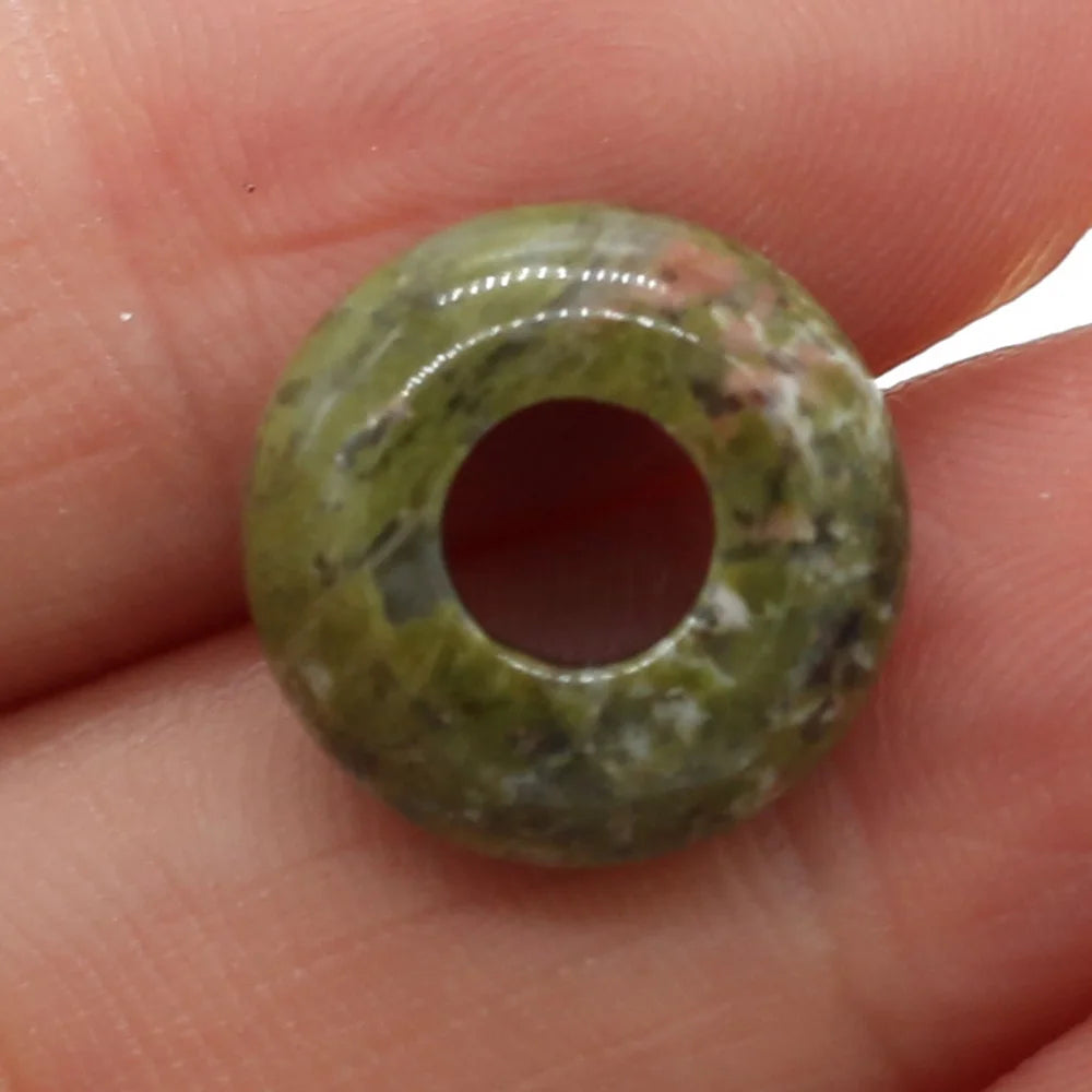 Beads Natural Agates Abacus Shape Big Hole Natural Semi-precious Stone Beads Size 7x14mm for Making Jewelry Necklace Hole 6mm