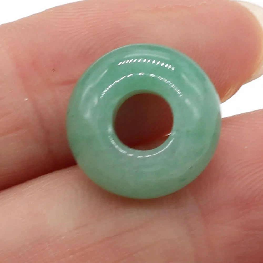 Beads Natural Agates Abacus Shape Big Hole Natural Semi-precious Stone Beads Size 7x14mm for Making Jewelry Necklace Hole 6mm
