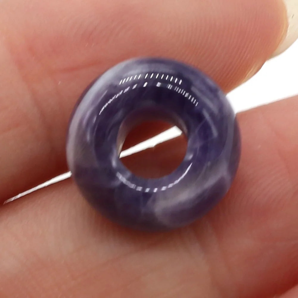 Beads Natural Agates Abacus Shape Big Hole Natural Semi-precious Stone Beads Size 7x14mm for Making Jewelry Necklace Hole 6mm