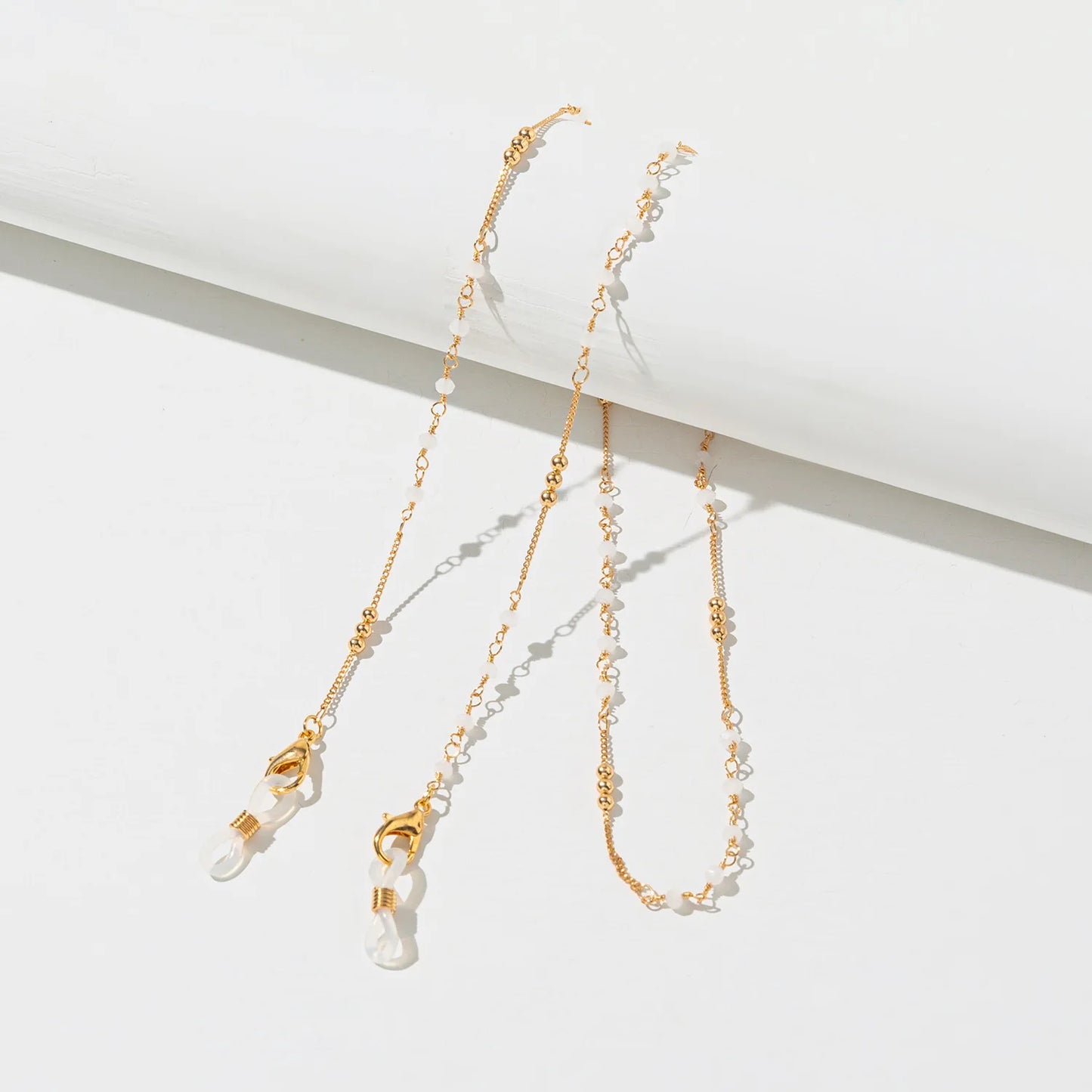 Colorful Metal Crystal Glasses Chain Fashion Women Non-Slip Eyeglasses Holder Cord Sunglass Accessories Face-Mask Lanyard Rope