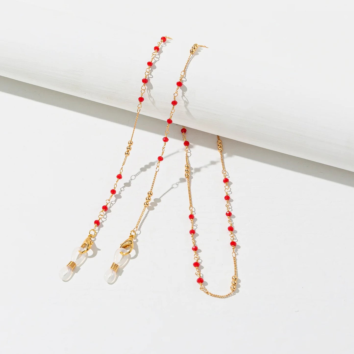 Colorful Metal Crystal Glasses Chain Fashion Women Non-Slip Eyeglasses Holder Cord Sunglass Accessories Face-Mask Lanyard Rope