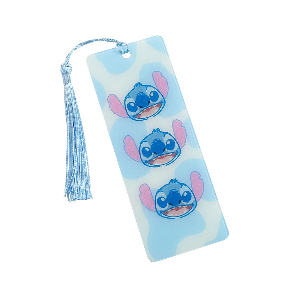 Disney Stitch Bookmarks Anime Girls Collection Acrylic Bookmarks Book Lovers Teachers Friends Reading Markers Kids Toys