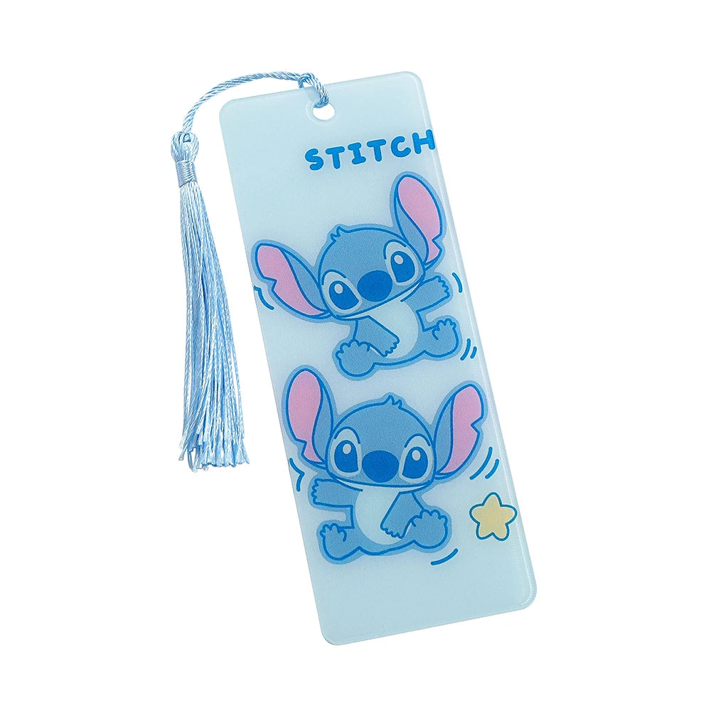 Disney Stitch Bookmarks Anime Girls Collection Acrylic Bookmarks Book Lovers Teachers Friends Reading Markers Kids Toys