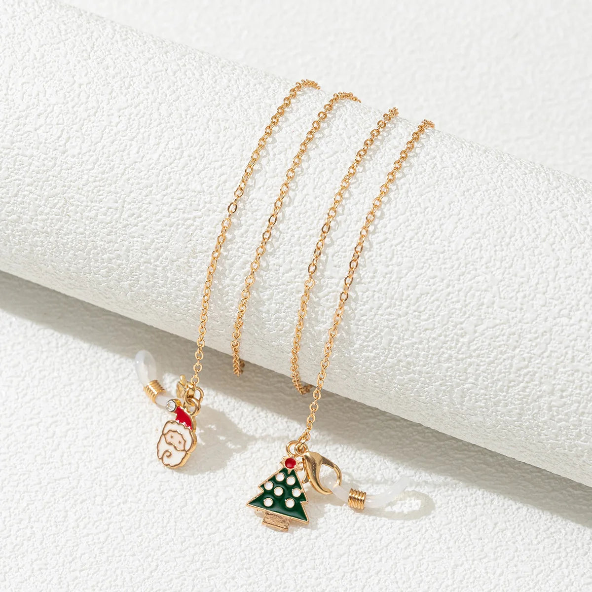 Fashion Christmas Festival Glasses Chain Old Man Moose Pendants Sunglass Hanging Rope Women Casual Reading Eyewear Lanyard Cord