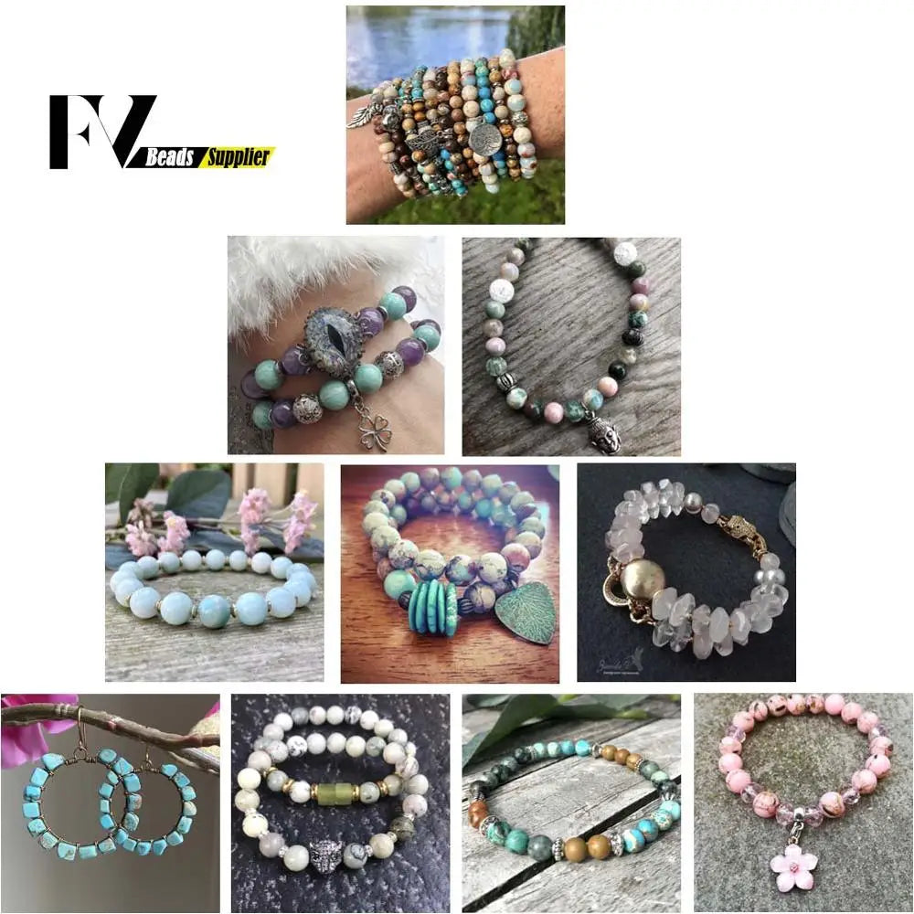 Natural Stone Beads Red Web Rhodonite Round Stone Loose Beads for Jewelry Making DIY Bracelet Necklace Handmade Accessories 15‘’