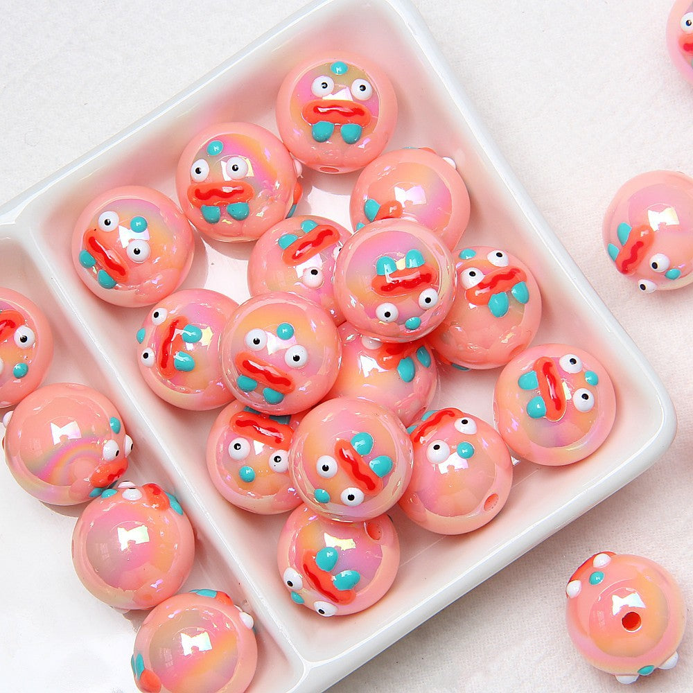 Halloween beads Loose bead Pumpkin Ghost diy beads