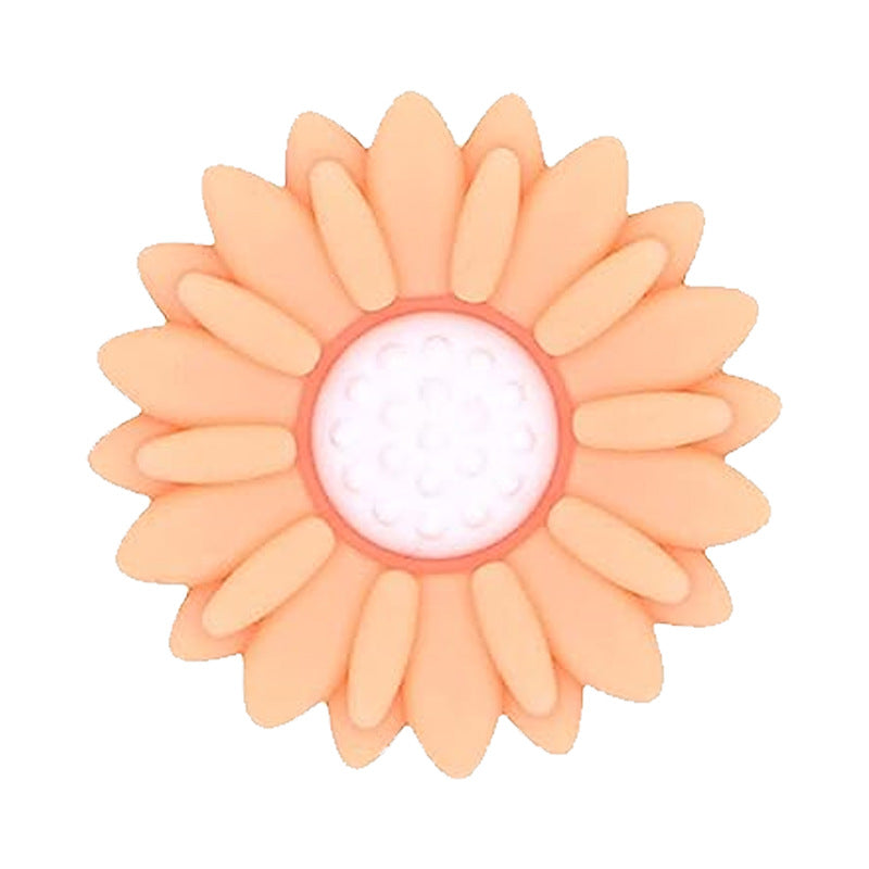 Stock small Daisy silicone beads baby molars solar tooth glue beads diy pacifier chain accessories loose beads wholesale