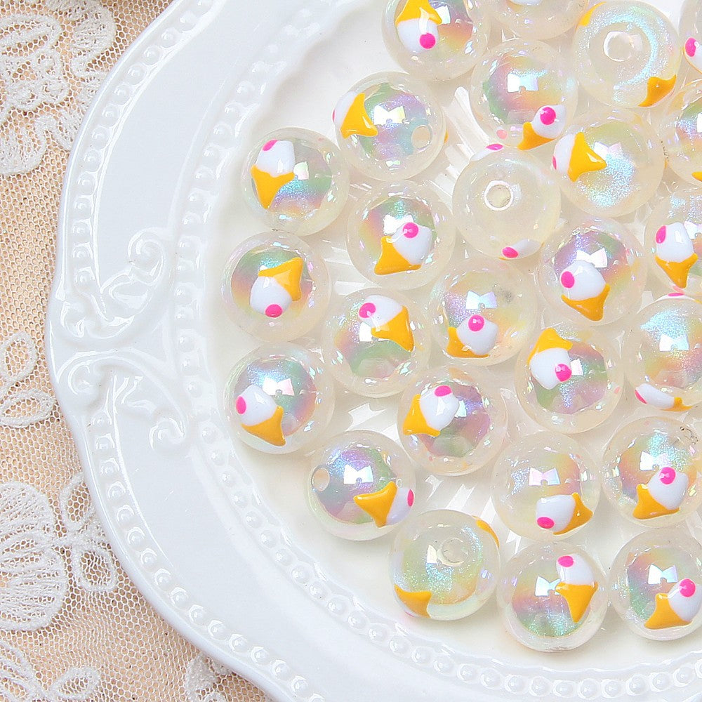 Acrylic beading diy loose bead jewelry accessory beads