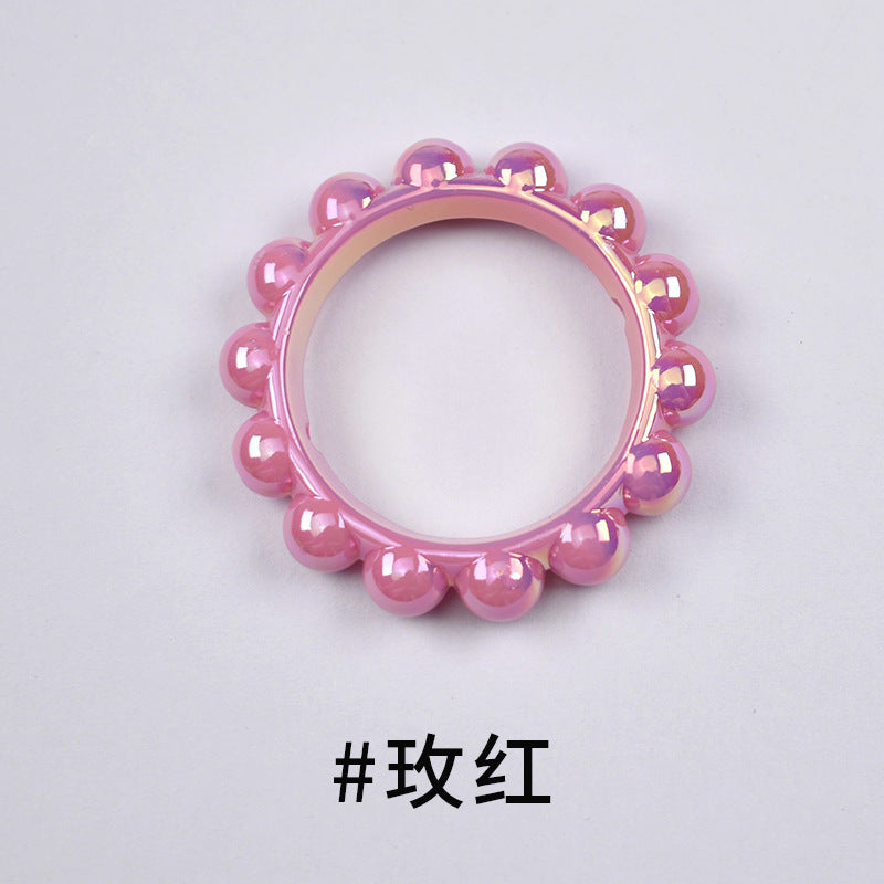 Acrylic bitter melon ring AB color DIY accessories
