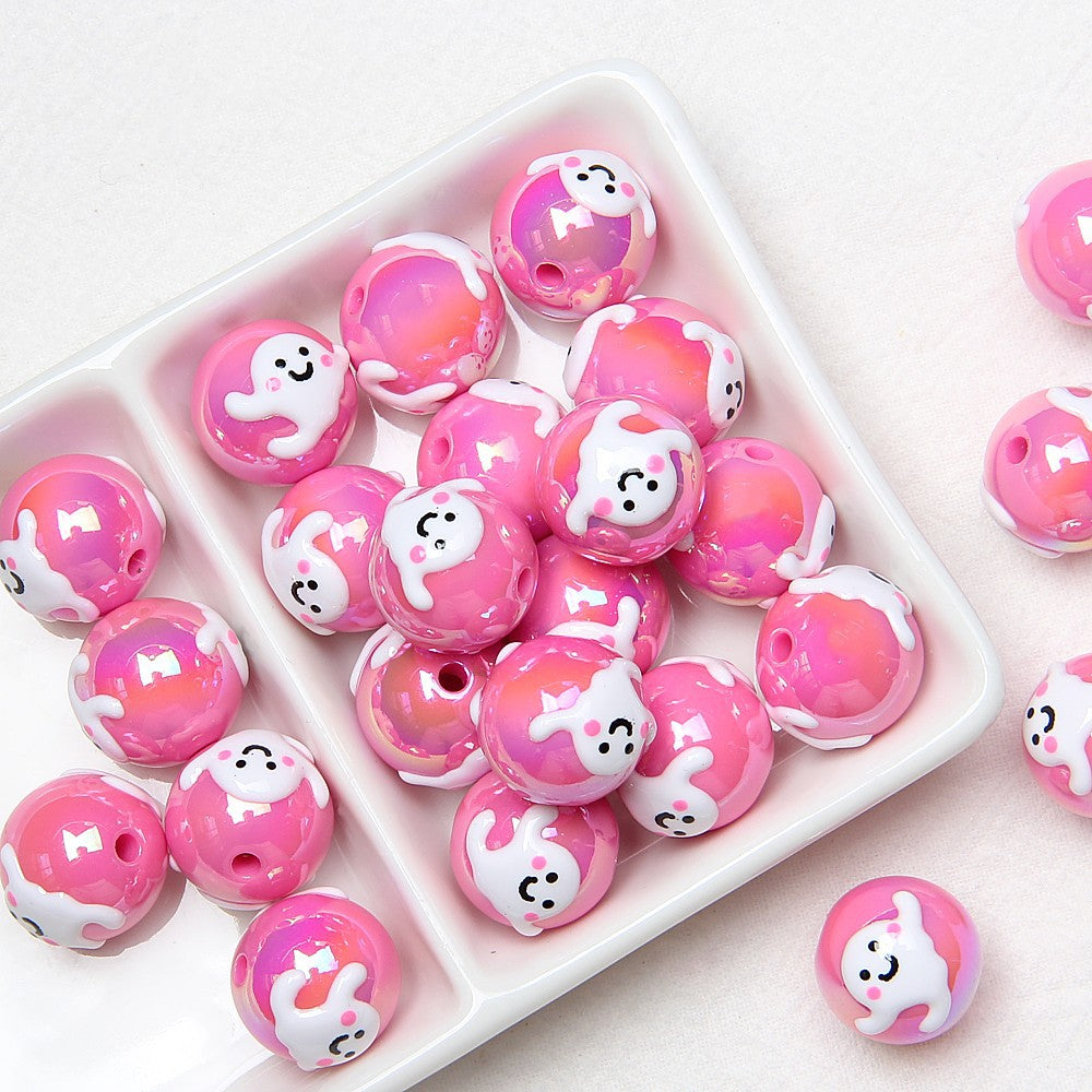 Halloween beads Loose bead Pumpkin Ghost diy beads