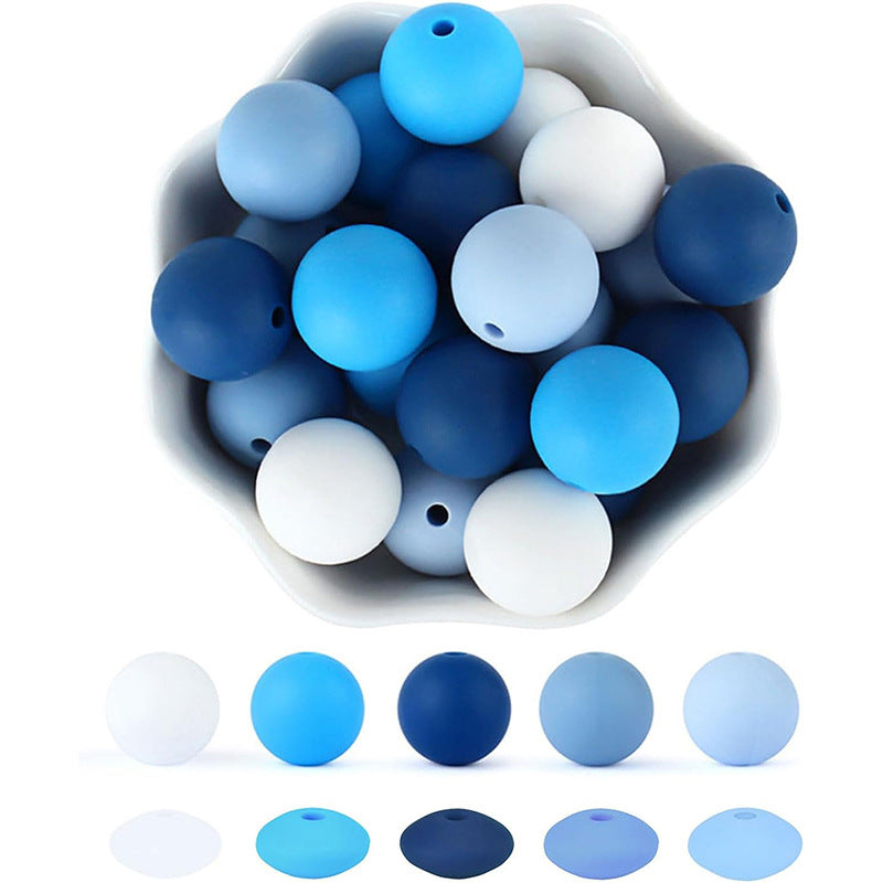 现货硅胶珠子套装儿童食品级散珠节日装饰串珠挂件饰品硅胶珠批发