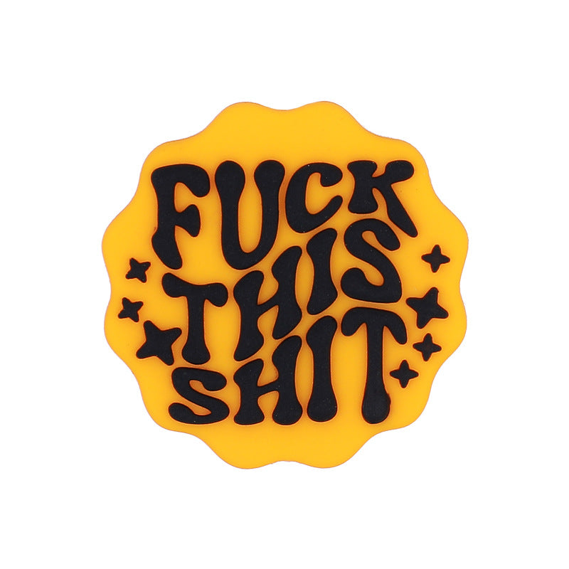 现货新款搞怪硅胶珠子卡通串珠笔配件欧美饰品食品级硅胶散珠批发