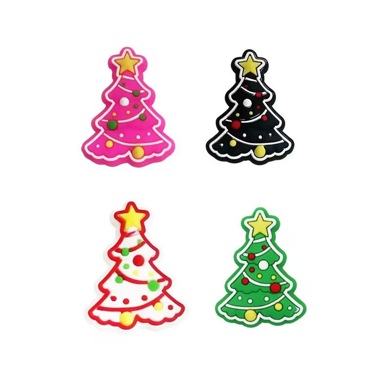 Christmas silicone beads cartoon Christmas tree old man silicone loose beads DIY beading pen
