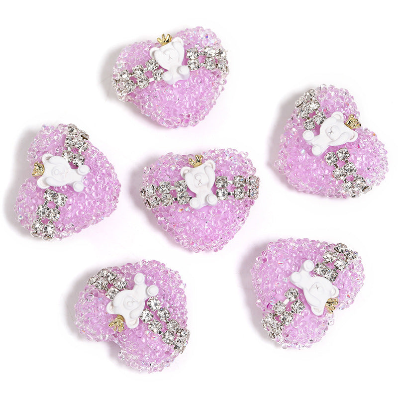 Explosive Crown Bear Love Beads Explosive flash soft sugar beads diy beaded pen jewelry