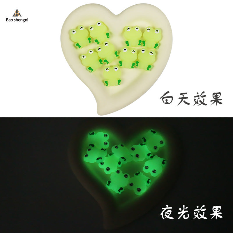 New DIY hand-beaded loose beads silica gel cartoon animal frog beads