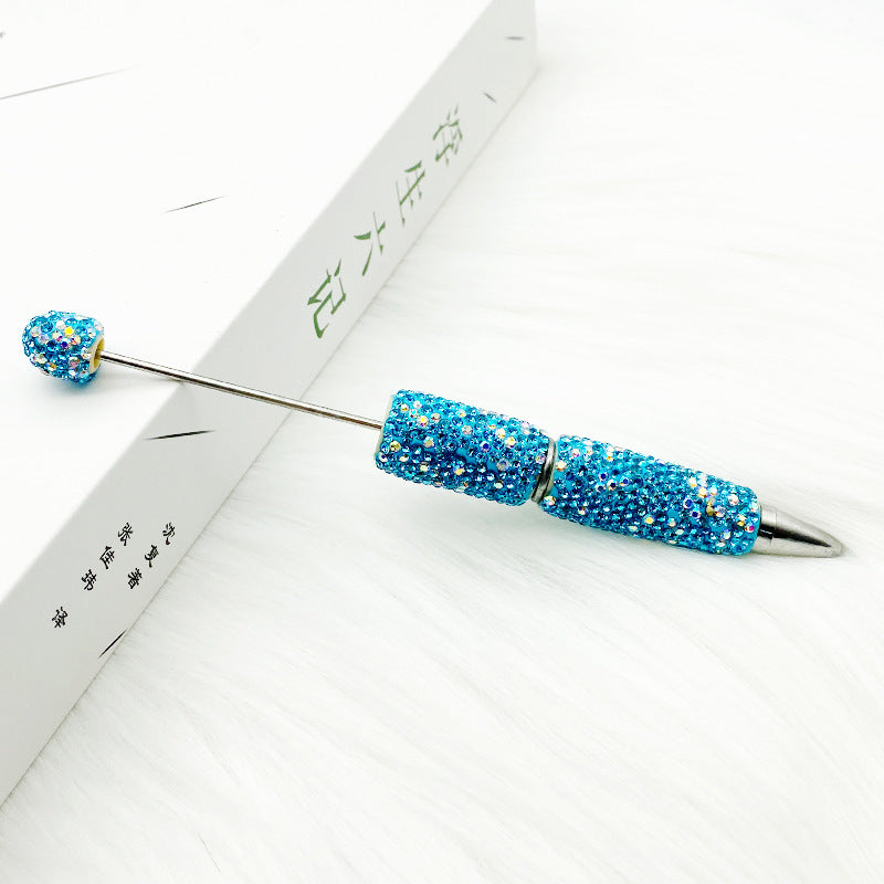 1pcs DIY heavy industry full diamond bead pen, creative handmade diamond-encrusted personalized luxury gift pen ballpoint pen spot wholesale