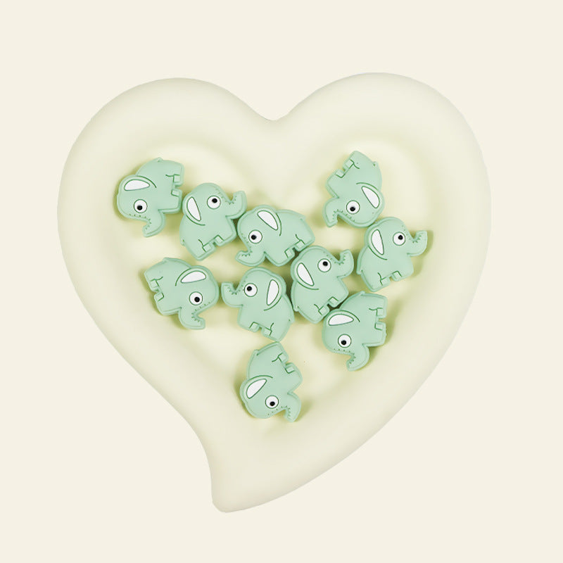 Bead pen loose bead Elephant silicone animal bead