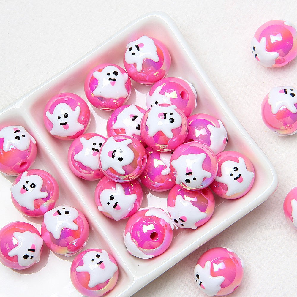 Halloween beads Loose bead Pumpkin Ghost diy beads
