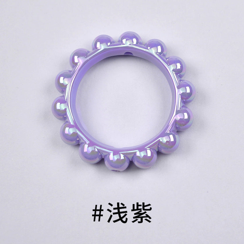 Acrylic bitter melon ring AB color DIY accessories