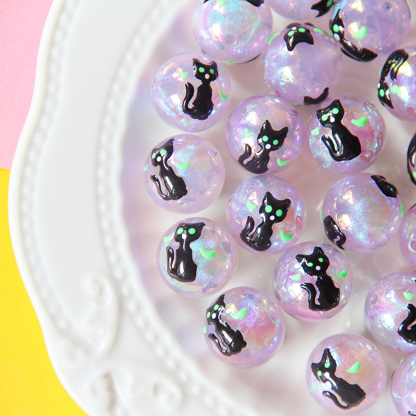 Halloween beads Loose bead Pumpkin Ghost diy beads