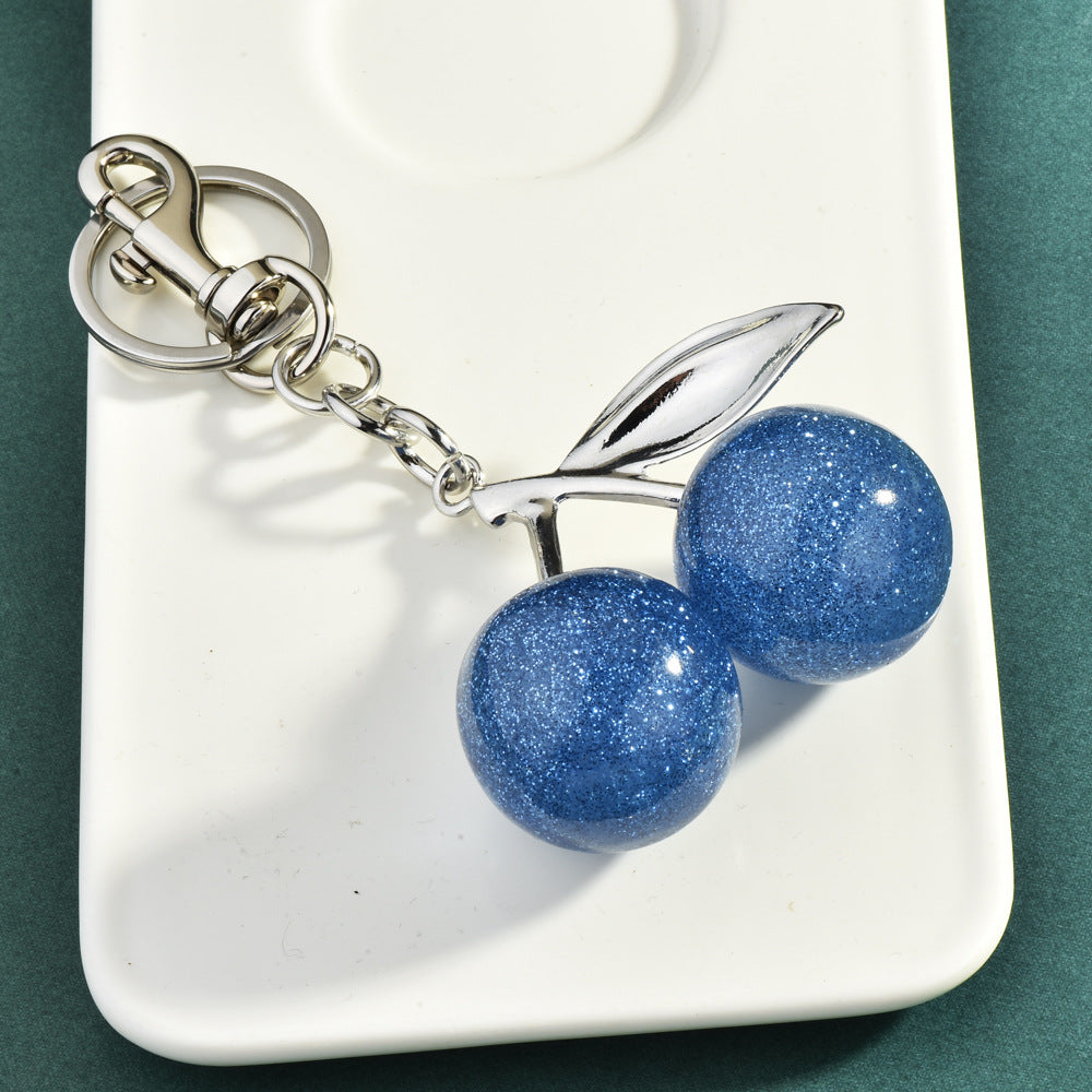 Cherry Bag Charm Purse Charms Keychain- Car Cherry Accessories keychian Gifts for Women Christmas Gifts For Women Valentine Bag Gifts For Women