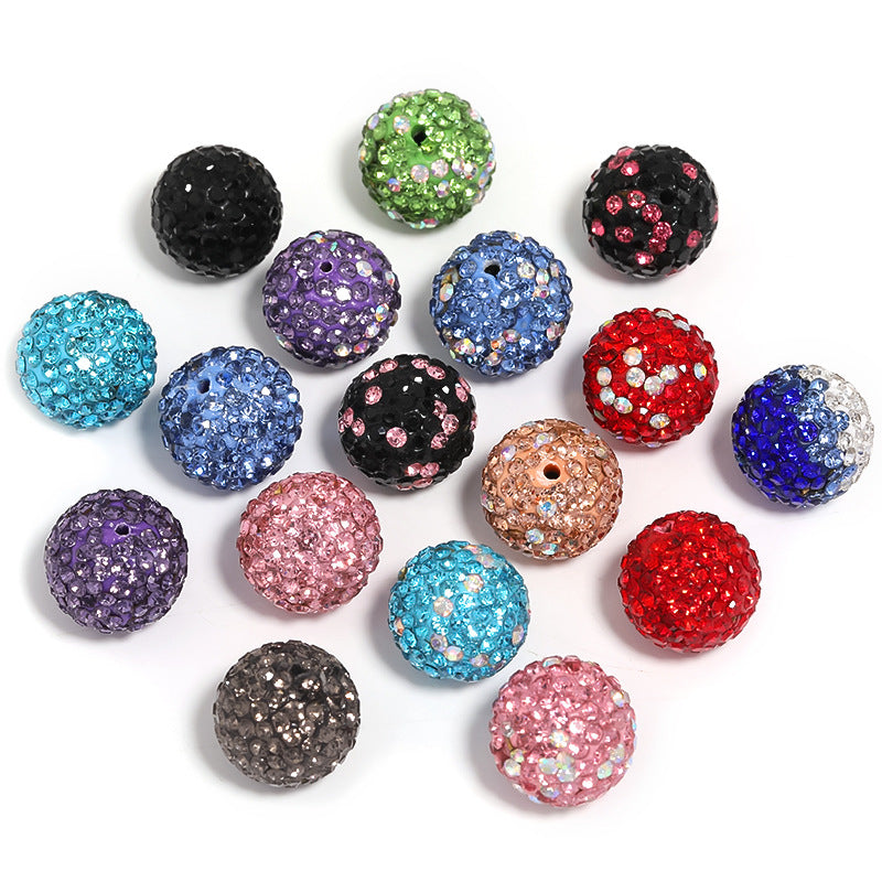Shambhala clay diamond ball color rhinestone polymer clay bead diy full drill bead