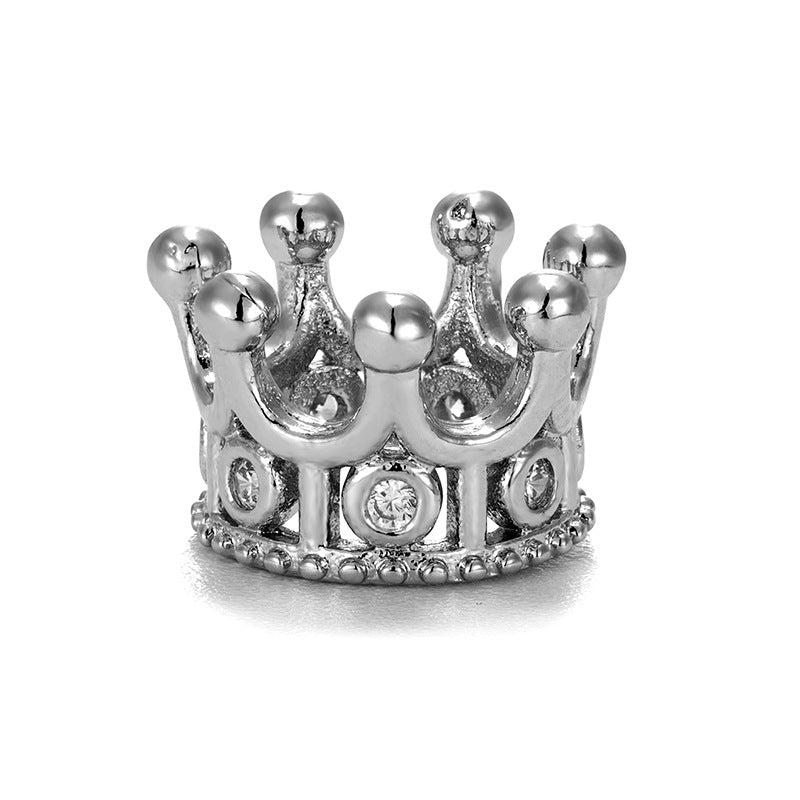 diy Jewelry Micro-set Accessories Crown Jewelry Zircon DIY loose bead bracelet beads
