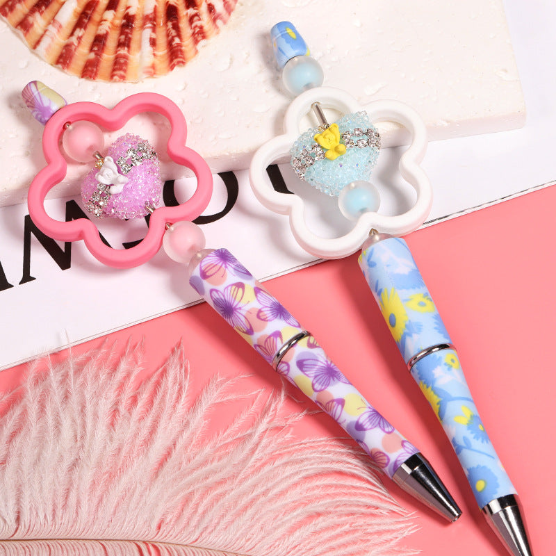 Explosive Crown Bear Love Beads Explosive flash soft sugar beads diy beaded pen jewelry