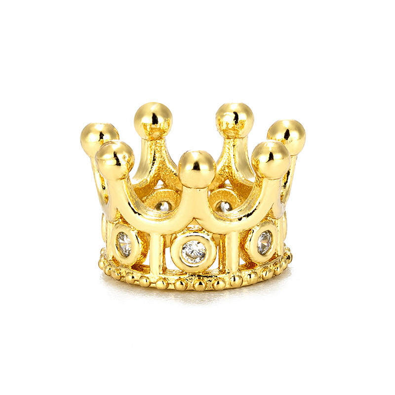 diy Jewelry Micro-set Accessories Crown Jewelry Zircon DIY loose bead bracelet beads