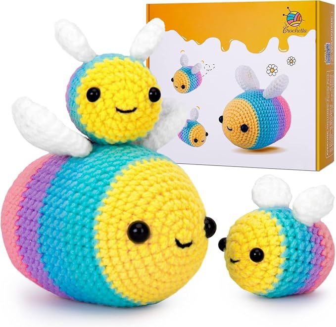 CODGP Crochet Kit,13in Crochet Animal Kit Elephant,Crochet Starter Kit Gift for Adults Kids with Yarn Sets,Amigurumi Crochet Kits with Step-by-Step Video Tutorials Visit the CODGP Store