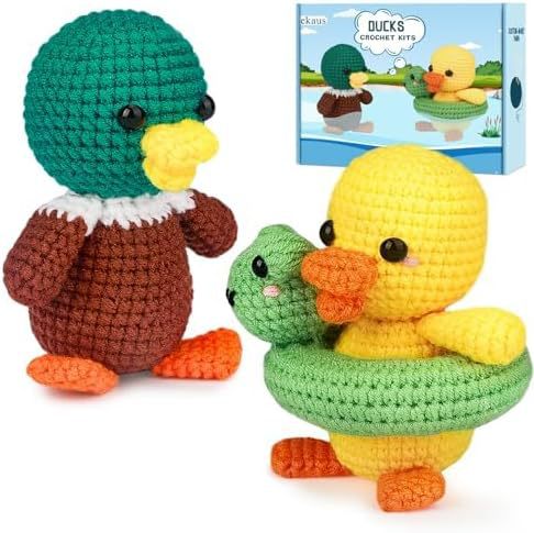 CODGP Crochet Kit,13in Crochet Animal Kit Elephant,Crochet Starter Kit Gift for Adults Kids with Yarn Sets,Amigurumi Crochet Kits with Step-by-Step Video Tutorials Visit the CODGP Store