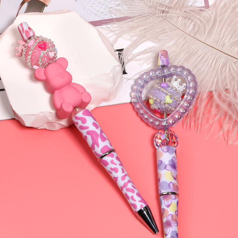 Explosive high goods crown sugar beads straight hole drill ball bead diy mobile phone chain jewelry accessories beads loose beads