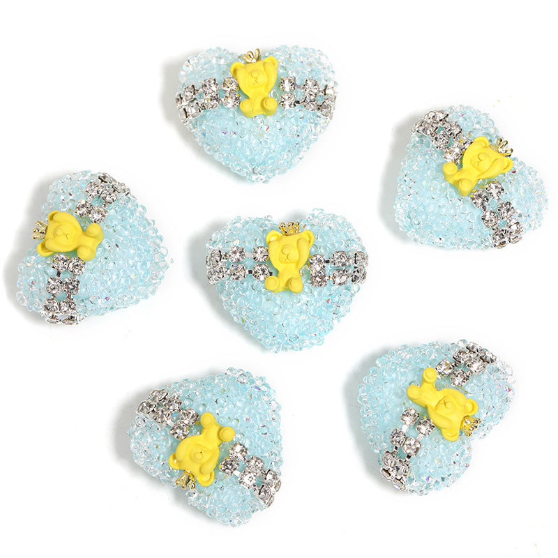 Explosive Crown Bear Love Beads Explosive flash soft sugar beads diy beaded pen jewelry