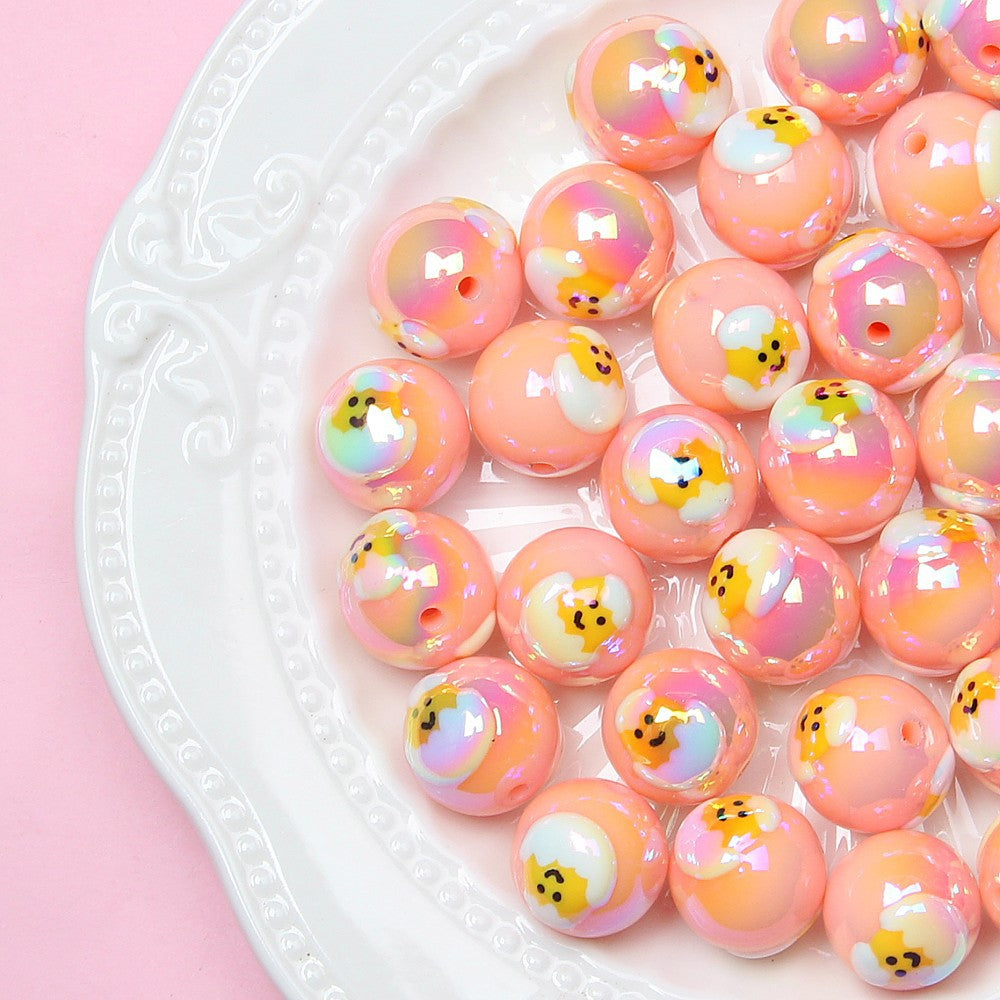 Acrylic beading diy loose bead jewelry accessory beads